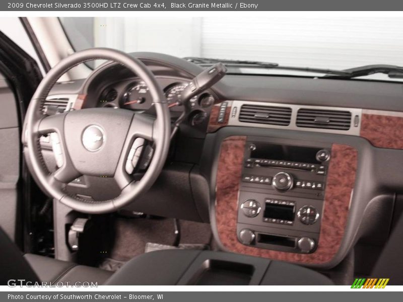 Black Granite Metallic / Ebony 2009 Chevrolet Silverado 3500HD LTZ Crew Cab 4x4