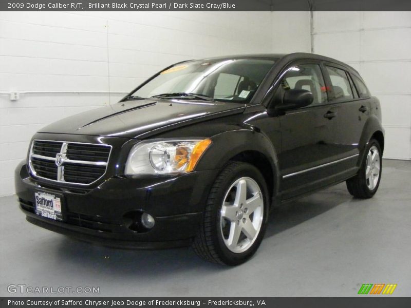 Brilliant Black Crystal Pearl / Dark Slate Gray/Blue 2009 Dodge Caliber R/T