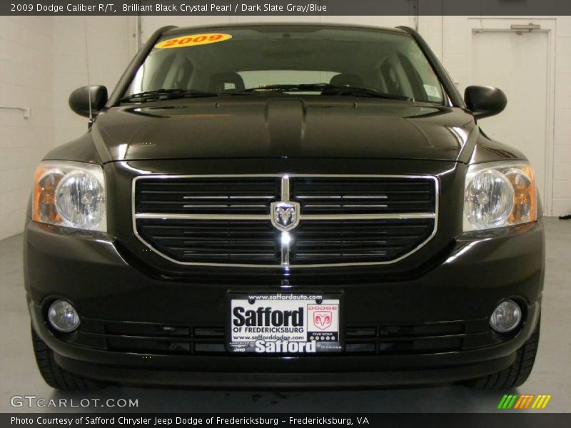 Brilliant Black Crystal Pearl / Dark Slate Gray/Blue 2009 Dodge Caliber R/T