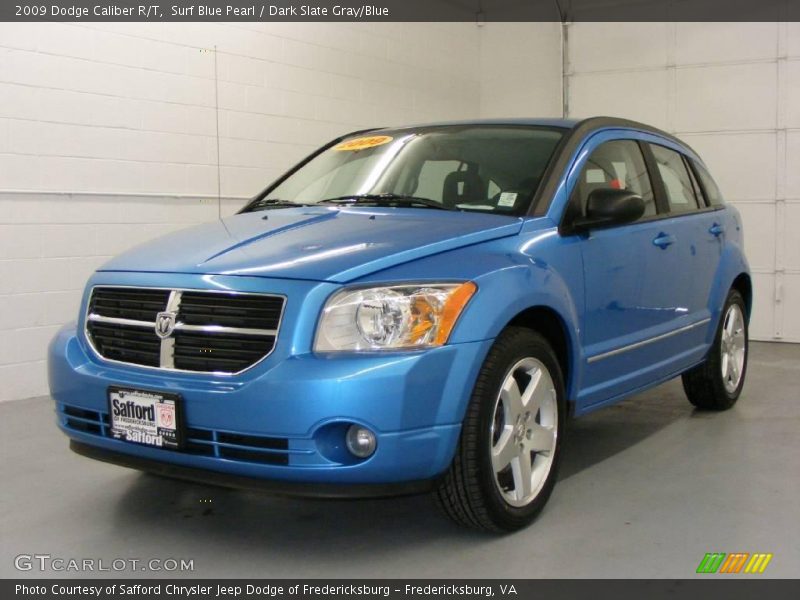 Surf Blue Pearl / Dark Slate Gray/Blue 2009 Dodge Caliber R/T