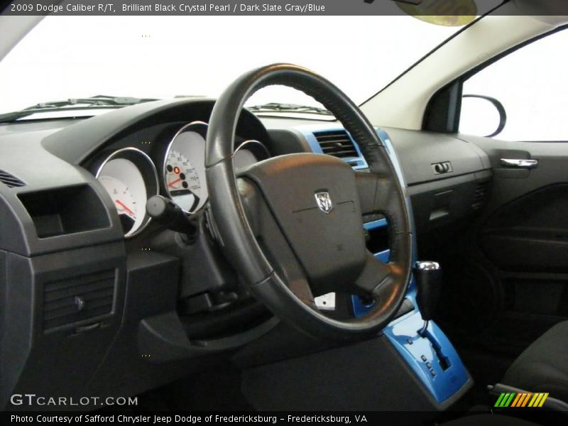 Brilliant Black Crystal Pearl / Dark Slate Gray/Blue 2009 Dodge Caliber R/T