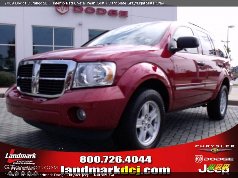 Inferno Red Crystal Pearl Coat / Dark Slate Gray/Light Slate Gray 2009 Dodge Durango SLT