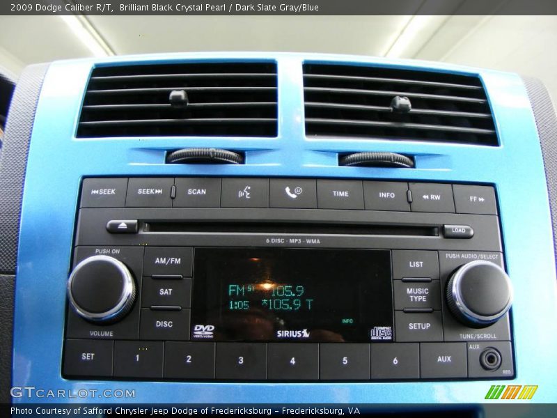 Brilliant Black Crystal Pearl / Dark Slate Gray/Blue 2009 Dodge Caliber R/T