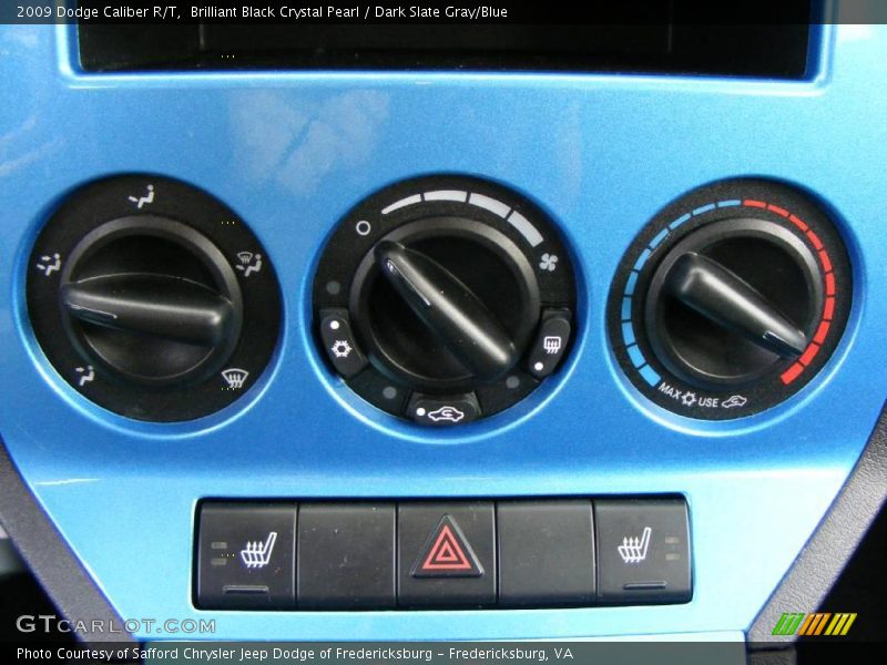 Brilliant Black Crystal Pearl / Dark Slate Gray/Blue 2009 Dodge Caliber R/T