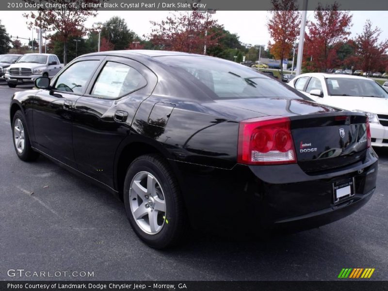 Brilliant Black Crystal Pearl / Dark Slate Gray 2010 Dodge Charger SE