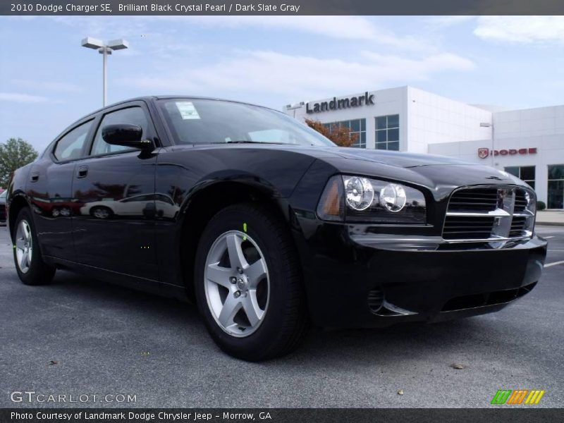 Brilliant Black Crystal Pearl / Dark Slate Gray 2010 Dodge Charger SE