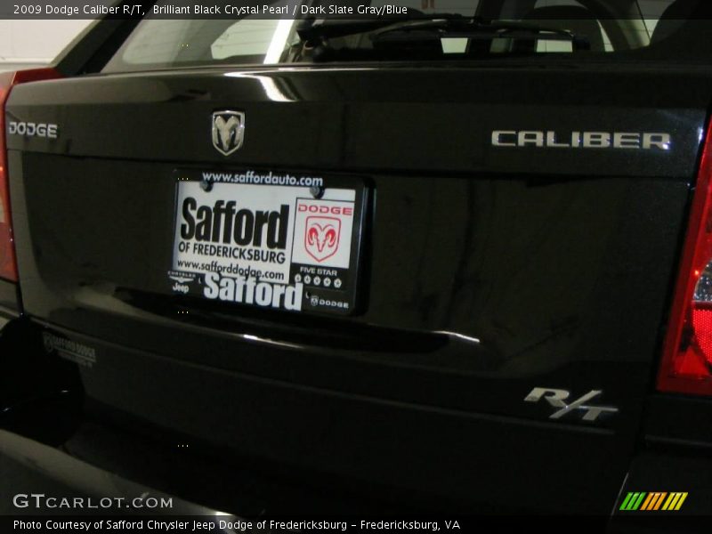 Brilliant Black Crystal Pearl / Dark Slate Gray/Blue 2009 Dodge Caliber R/T