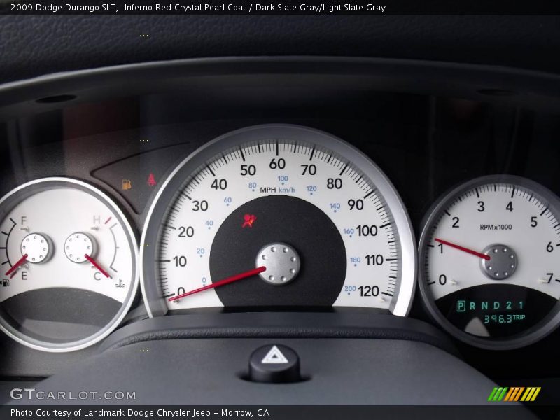 Inferno Red Crystal Pearl Coat / Dark Slate Gray/Light Slate Gray 2009 Dodge Durango SLT