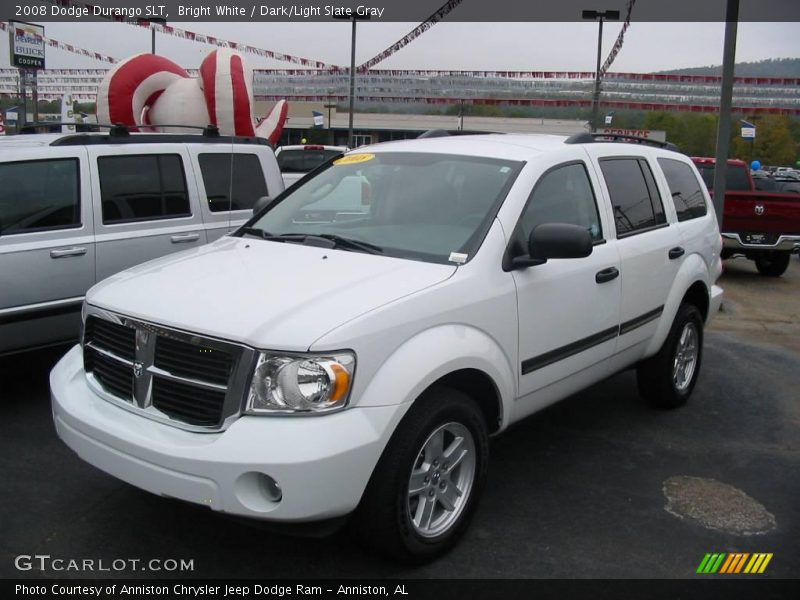 Bright White / Dark/Light Slate Gray 2008 Dodge Durango SLT