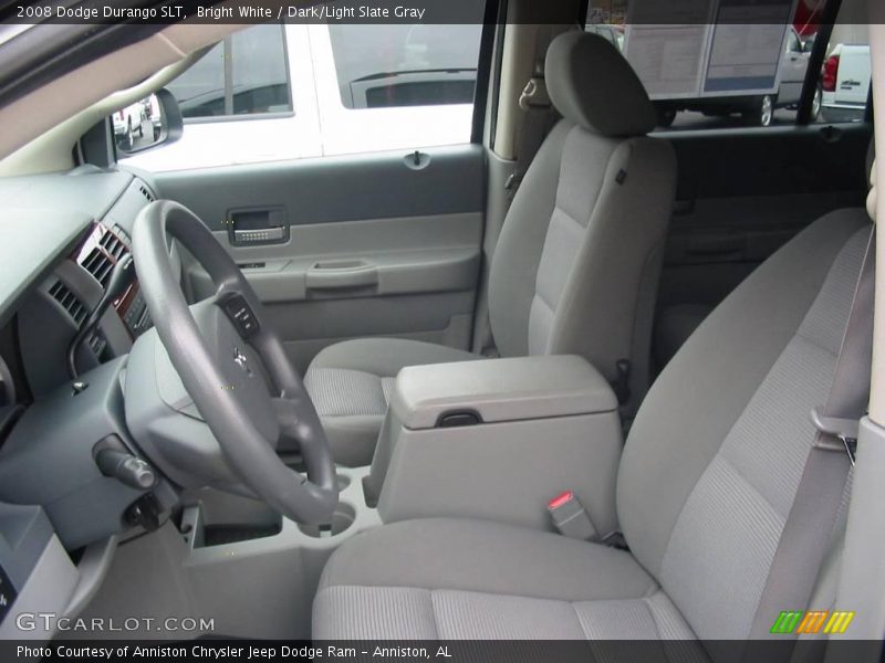 Bright White / Dark/Light Slate Gray 2008 Dodge Durango SLT