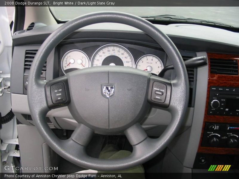Bright White / Dark/Light Slate Gray 2008 Dodge Durango SLT
