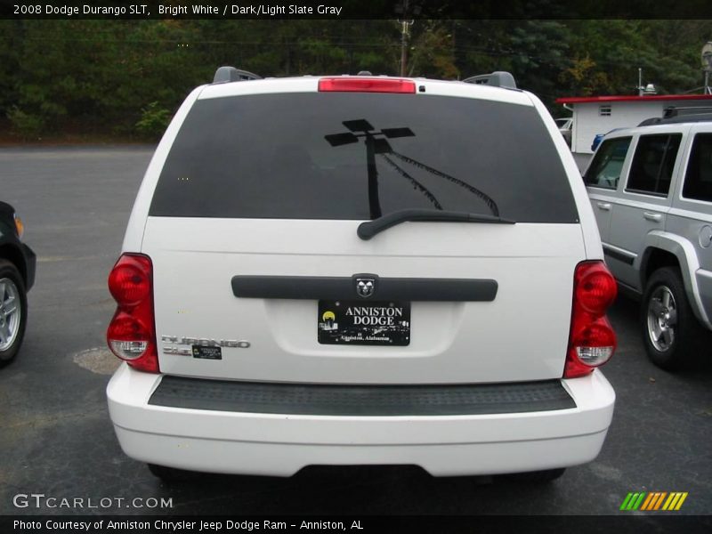 Bright White / Dark/Light Slate Gray 2008 Dodge Durango SLT