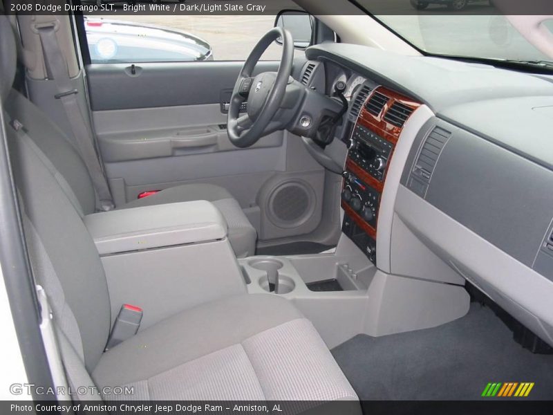 Bright White / Dark/Light Slate Gray 2008 Dodge Durango SLT