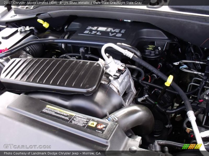 Bright Silver Metallic / Dark Slate Gray/Light Slate Gray 2007 Chrysler Aspen Limited HEMI