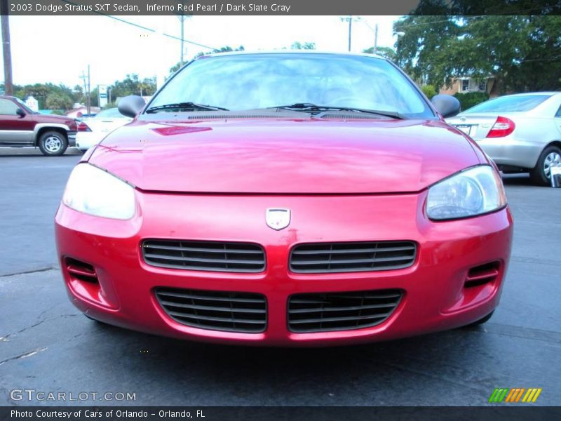 Inferno Red Pearl / Dark Slate Gray 2003 Dodge Stratus SXT Sedan