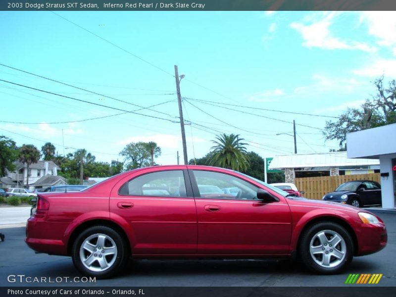Inferno Red Pearl / Dark Slate Gray 2003 Dodge Stratus SXT Sedan