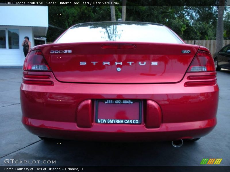 Inferno Red Pearl / Dark Slate Gray 2003 Dodge Stratus SXT Sedan