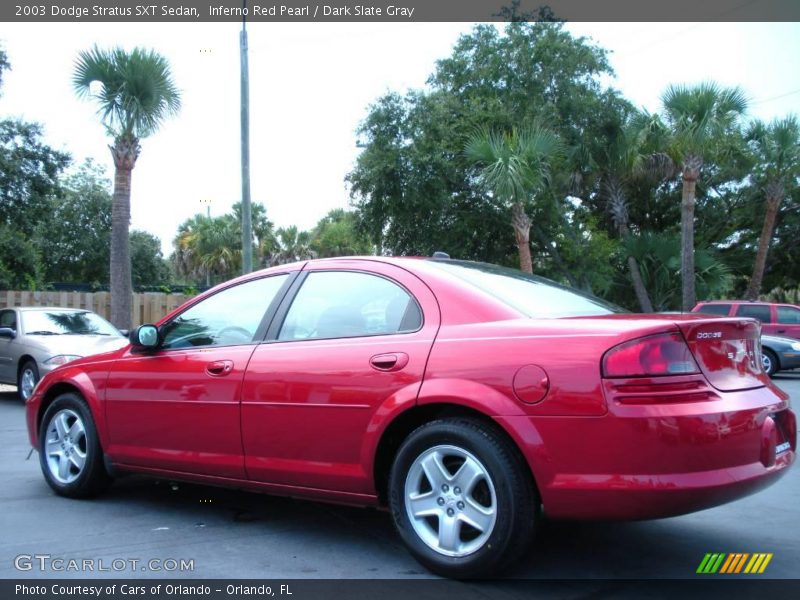 Inferno Red Pearl / Dark Slate Gray 2003 Dodge Stratus SXT Sedan