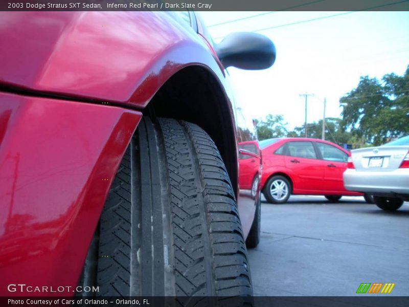 Inferno Red Pearl / Dark Slate Gray 2003 Dodge Stratus SXT Sedan