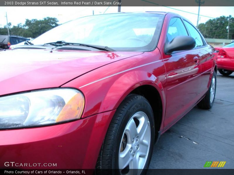 Inferno Red Pearl / Dark Slate Gray 2003 Dodge Stratus SXT Sedan