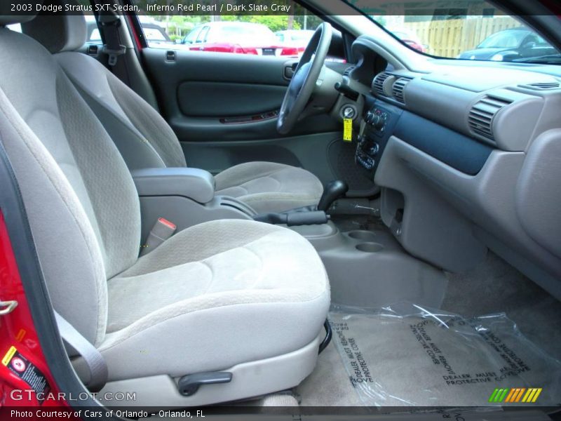 Inferno Red Pearl / Dark Slate Gray 2003 Dodge Stratus SXT Sedan