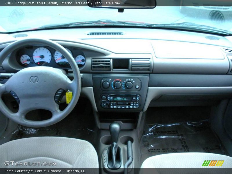 Inferno Red Pearl / Dark Slate Gray 2003 Dodge Stratus SXT Sedan