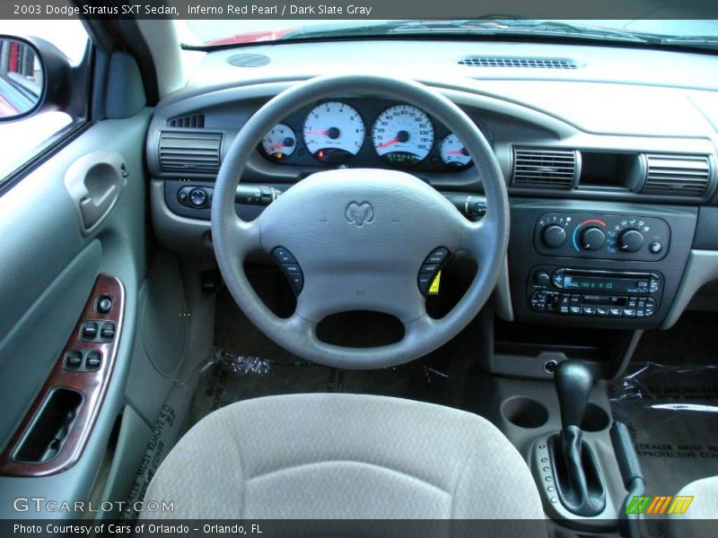 Inferno Red Pearl / Dark Slate Gray 2003 Dodge Stratus SXT Sedan