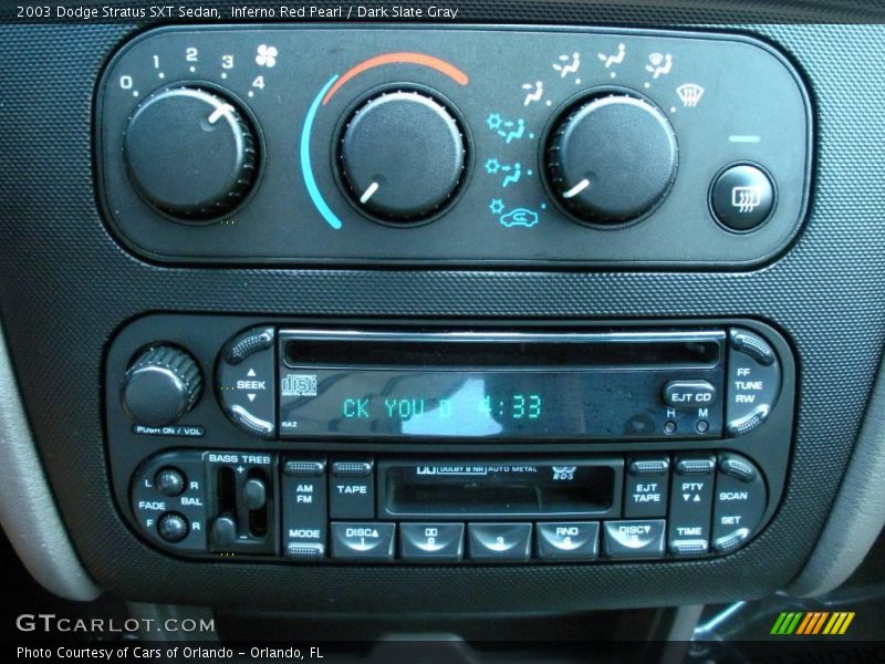 Inferno Red Pearl / Dark Slate Gray 2003 Dodge Stratus SXT Sedan