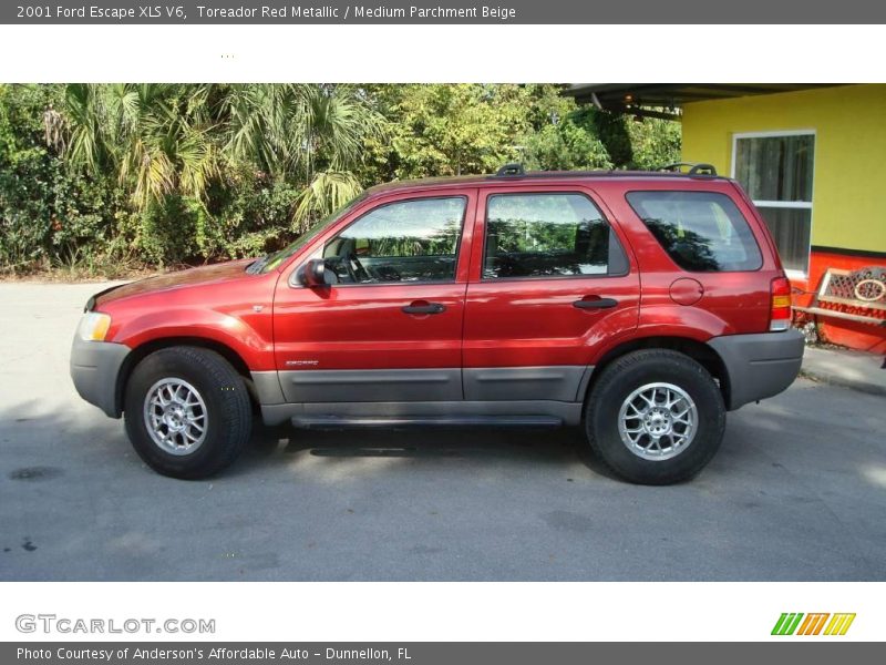 Toreador Red Metallic / Medium Parchment Beige 2001 Ford Escape XLS V6