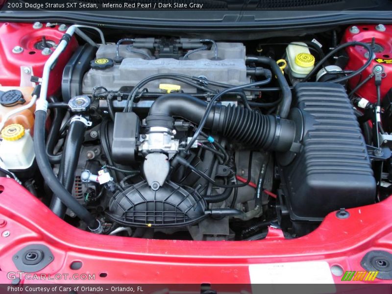 Inferno Red Pearl / Dark Slate Gray 2003 Dodge Stratus SXT Sedan