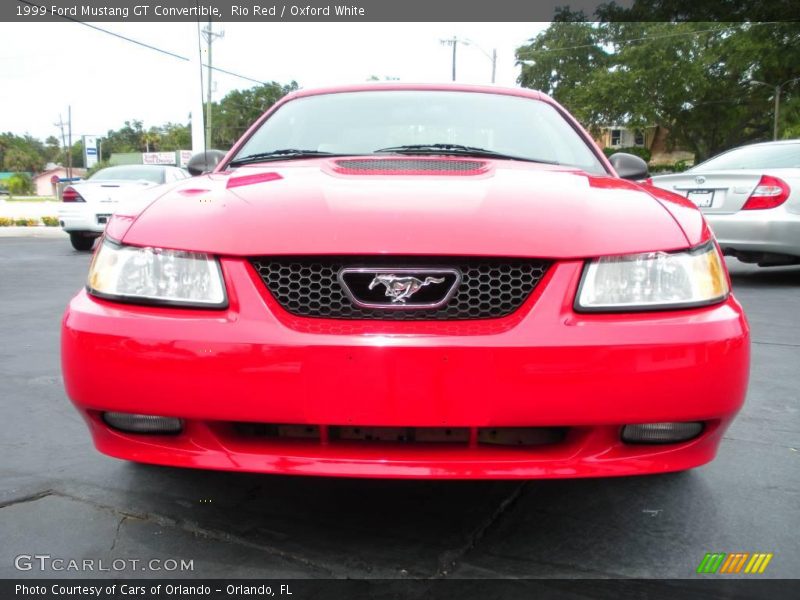 Rio Red / Oxford White 1999 Ford Mustang GT Convertible