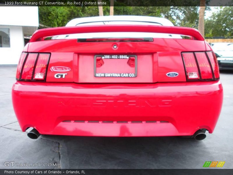 Rio Red / Oxford White 1999 Ford Mustang GT Convertible