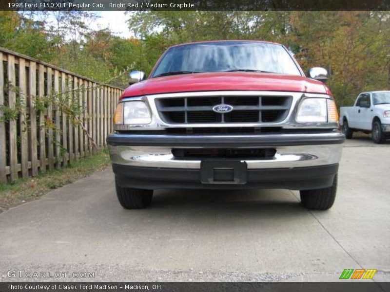 Bright Red / Medium Graphite 1998 Ford F150 XLT Regular Cab