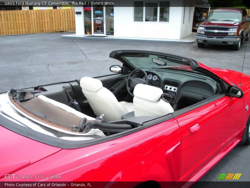 Rio Red / Oxford White 1999 Ford Mustang GT Convertible