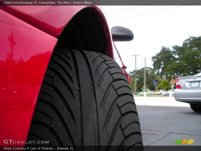 Rio Red / Oxford White 1999 Ford Mustang GT Convertible