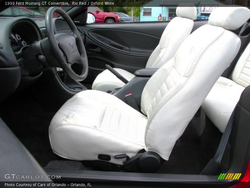 Rio Red / Oxford White 1999 Ford Mustang GT Convertible