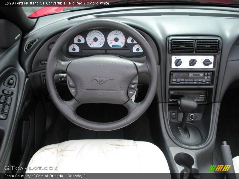 Rio Red / Oxford White 1999 Ford Mustang GT Convertible