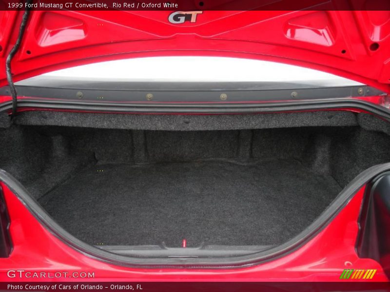 Rio Red / Oxford White 1999 Ford Mustang GT Convertible