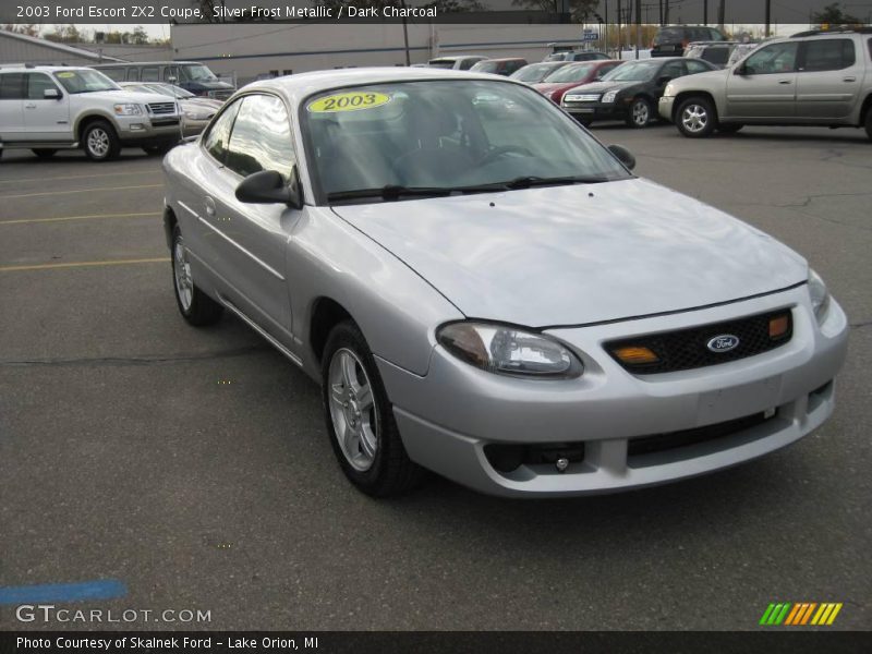 Silver Frost Metallic / Dark Charcoal 2003 Ford Escort ZX2 Coupe