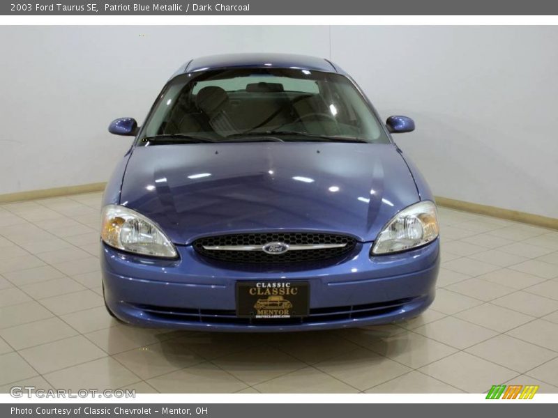 Patriot Blue Metallic / Dark Charcoal 2003 Ford Taurus SE