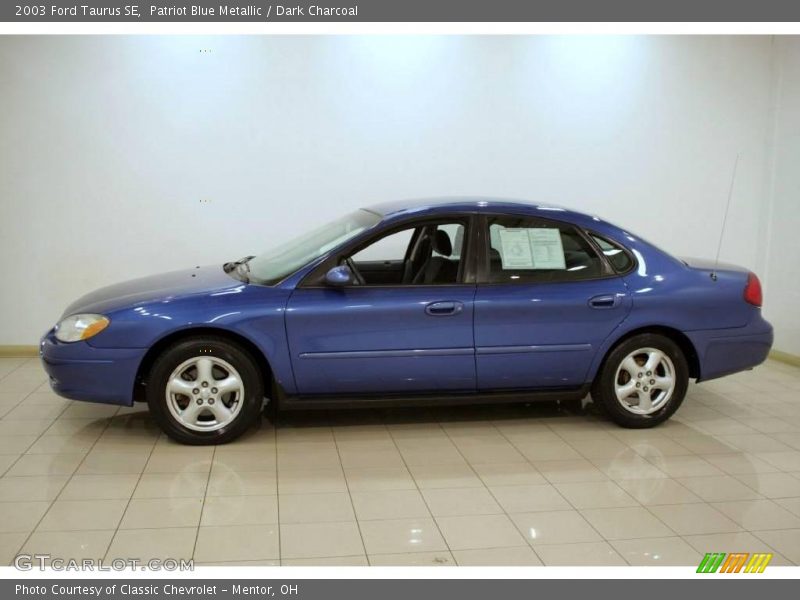 Patriot Blue Metallic / Dark Charcoal 2003 Ford Taurus SE