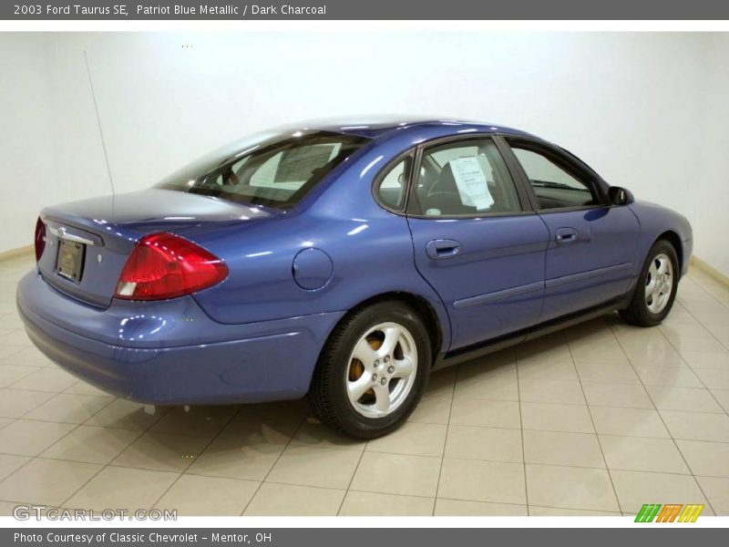 Patriot Blue Metallic / Dark Charcoal 2003 Ford Taurus SE