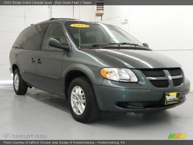 Onyx Green Pearl / Taupe 2003 Dodge Grand Caravan Sport