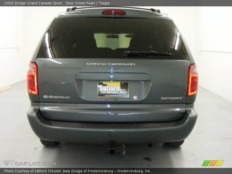 Onyx Green Pearl / Taupe 2003 Dodge Grand Caravan Sport