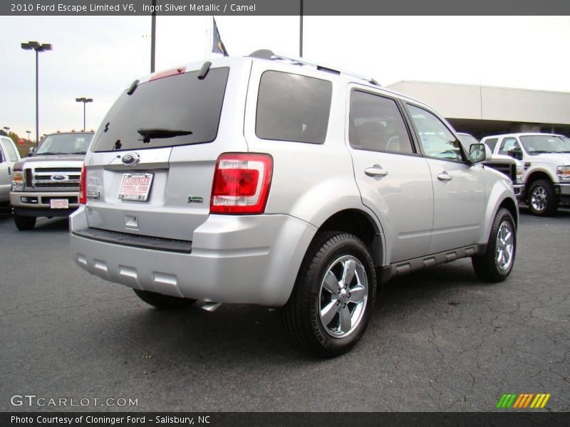 Ingot Silver Metallic / Camel 2010 Ford Escape Limited V6