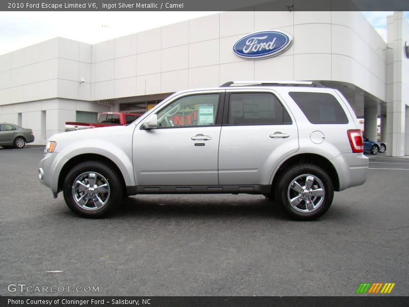 Ingot Silver Metallic / Camel 2010 Ford Escape Limited V6