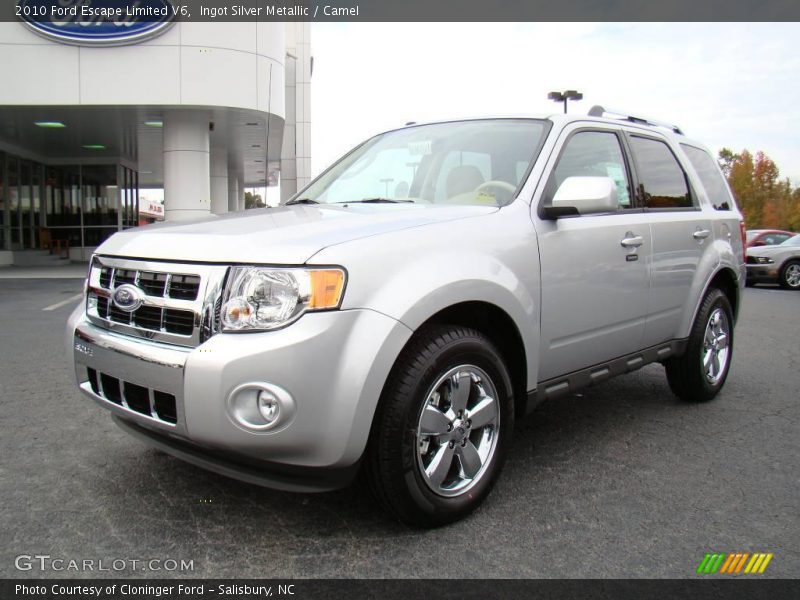 Ingot Silver Metallic / Camel 2010 Ford Escape Limited V6