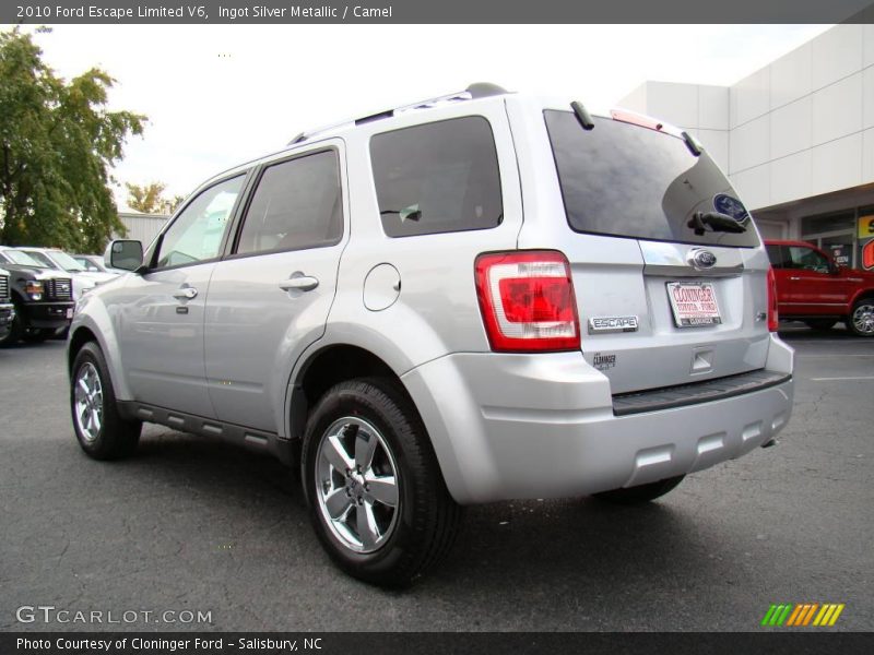 Ingot Silver Metallic / Camel 2010 Ford Escape Limited V6