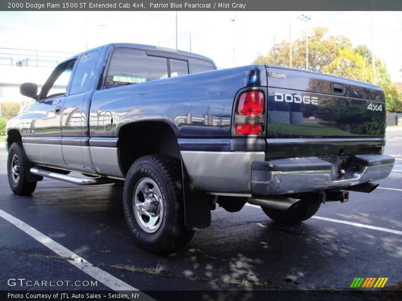 Patriot Blue Pearlcoat / Mist Gray 2000 Dodge Ram 1500 ST Extended Cab 4x4