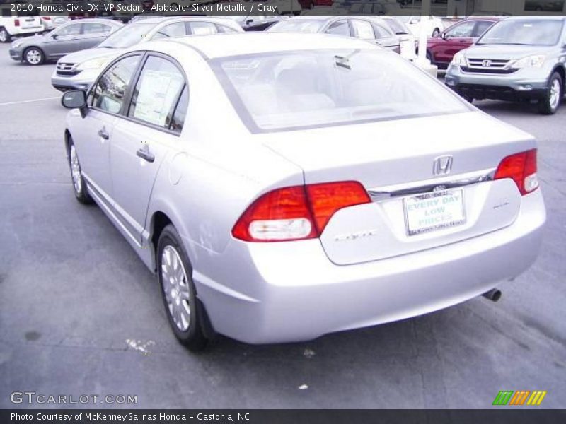 Alabaster Silver Metallic / Gray 2010 Honda Civic DX-VP Sedan